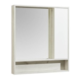 Зеркальный шкаф Aquaton Флай 80 белый, дуб крафт 1A237702FAX10